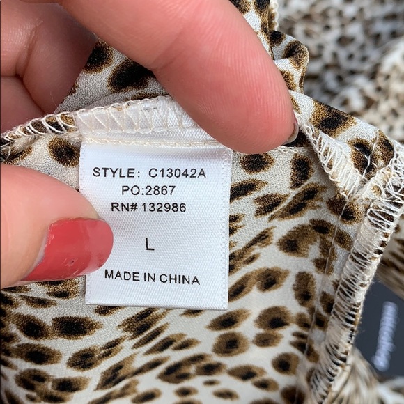 NWT mittoshop Cheetah Blouse - Picture 7 of 8